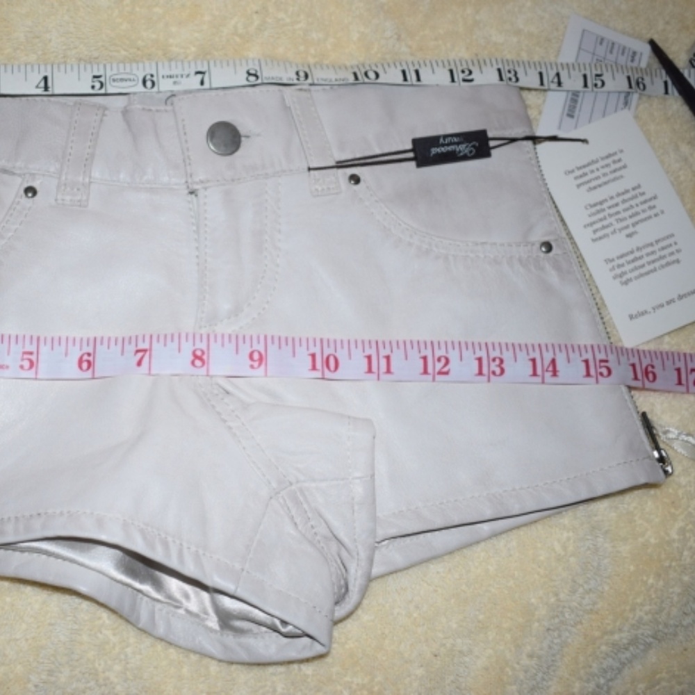 Leather hot pants, UK10 VERY NICE SMALL 26' W, 15H